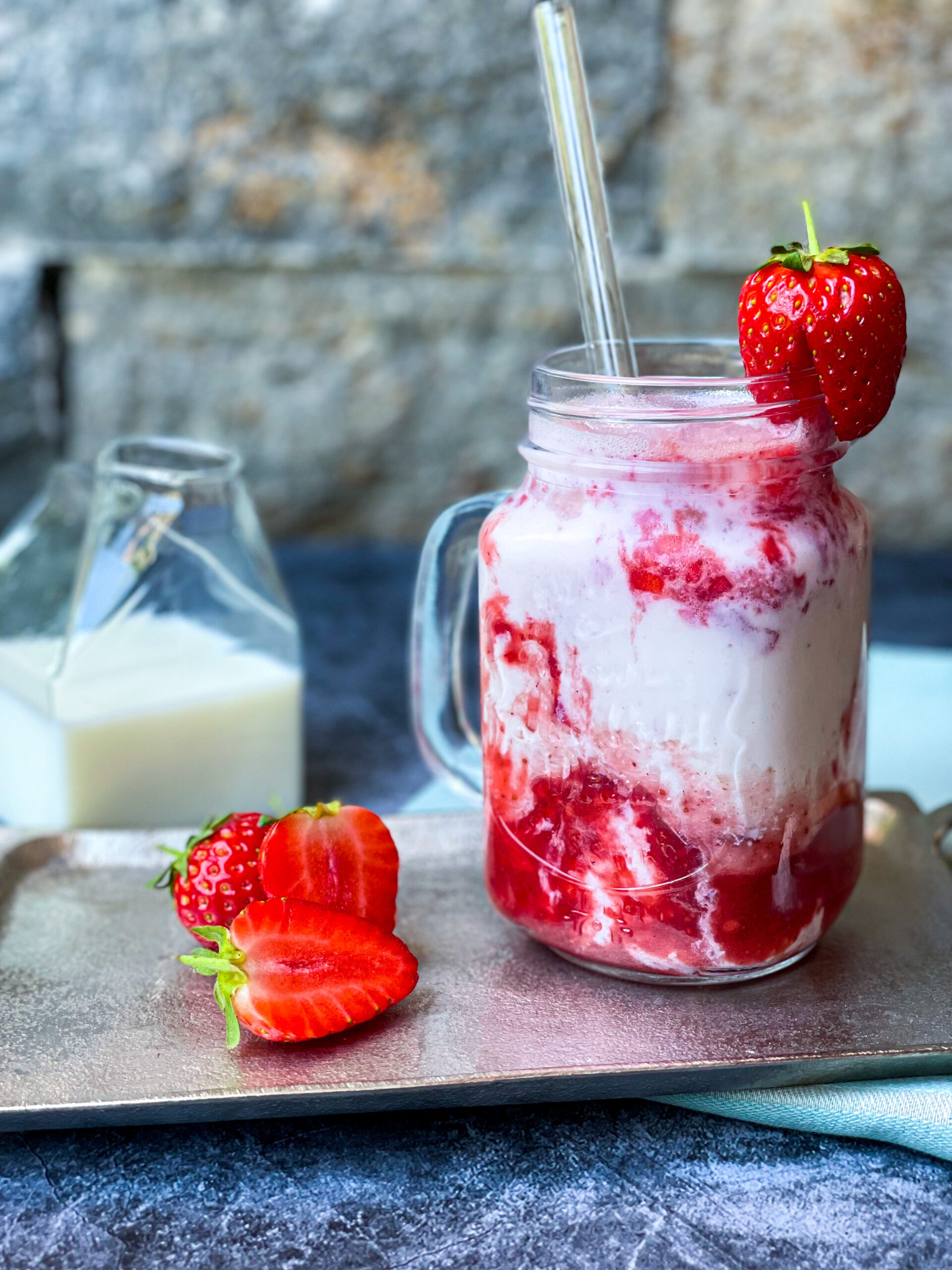 Erdbeershake "Korean Style"